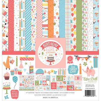 Echo Park Birthday Girl Designpapier - Collection Kit